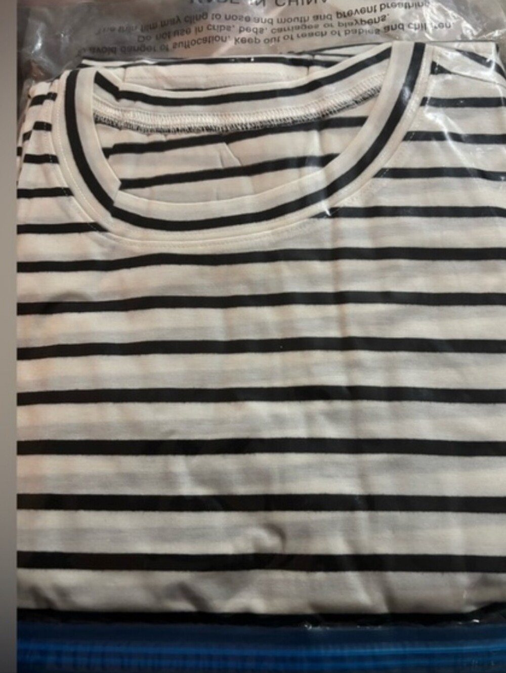 Classic Black & White Striped Short-Sleeve Maxi Dress - Picture 3 of 4